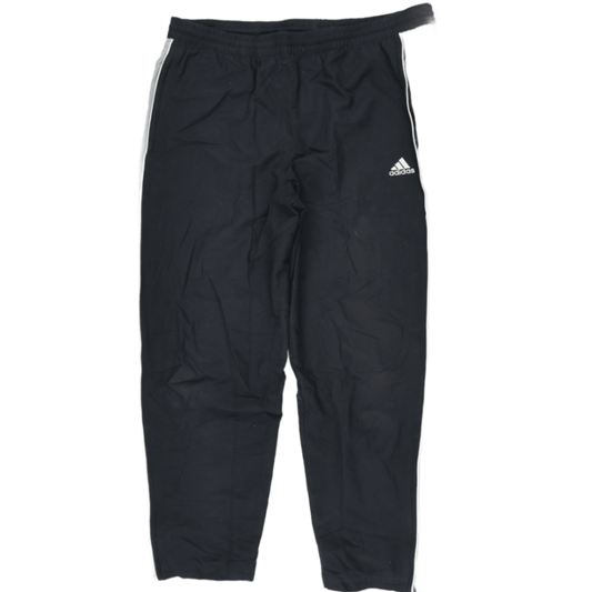 adidas Black Track Trousers Men's Size L 76 cm Inseam 86 cm Waist Polyester