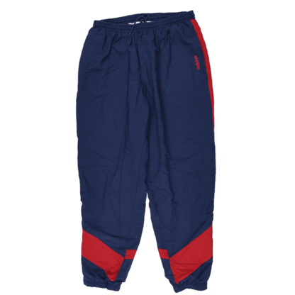 adidas Vintage Track Bottoms Navy Blue Red XL 42 Inseam Polyester