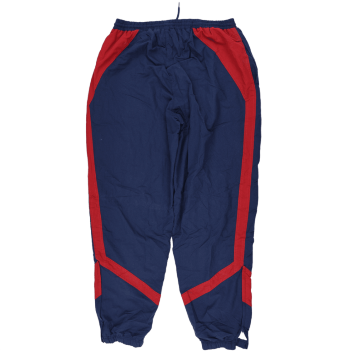 adidas Vintage Track Bottoms Navy Blue Red XL 42 Inseam Polyester