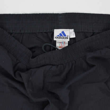 adidas Vintage Navy Blue Joggers Large Polyester Blend 78 Inseam
