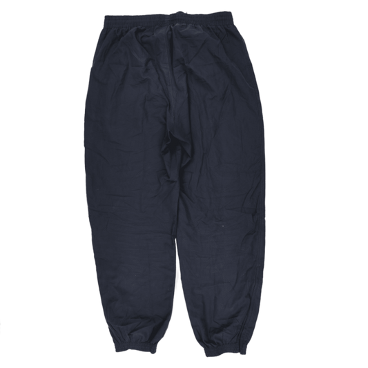 adidas Vintage Navy Blue Joggers Large Polyester Blend 78 Inseam