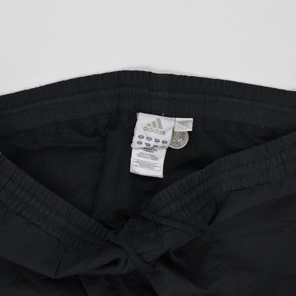 adidas Black Track Pants Men Size M Polyester Vintage 78 cm Inseam 38 cm Waist