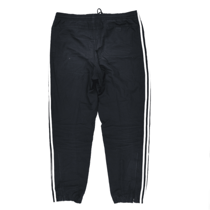 adidas Black Track Pants Men Size M Polyester Vintage 78 cm Inseam 38 cm Waist
