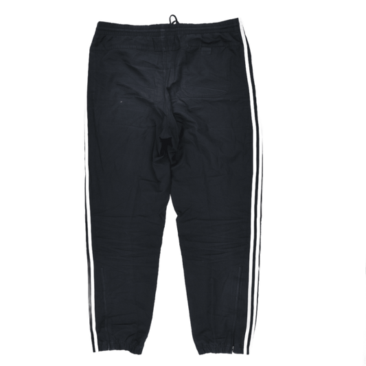 adidas Black Track Pants Men Size M Polyester Vintage 78 cm Inseam 38 cm Waist
