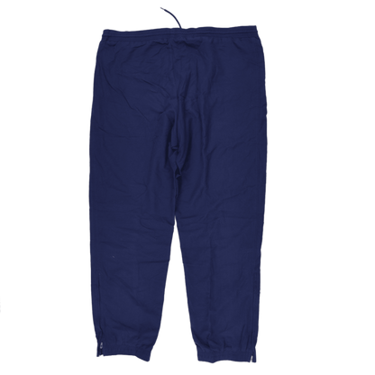 adidas Navy Blue Joggers Large Cotton Blend Men's Trousers 76 cm Inseam 42 cm Waist