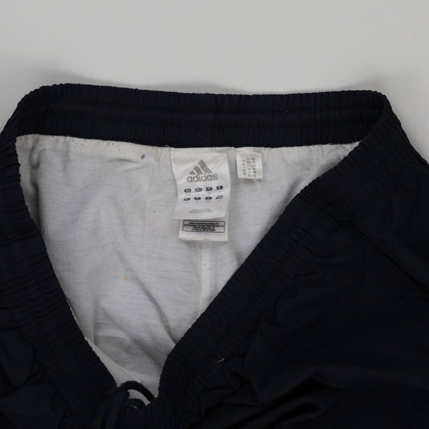 adidas Navy Track Pants Medium 38 Waist 76 Inseam Polyester