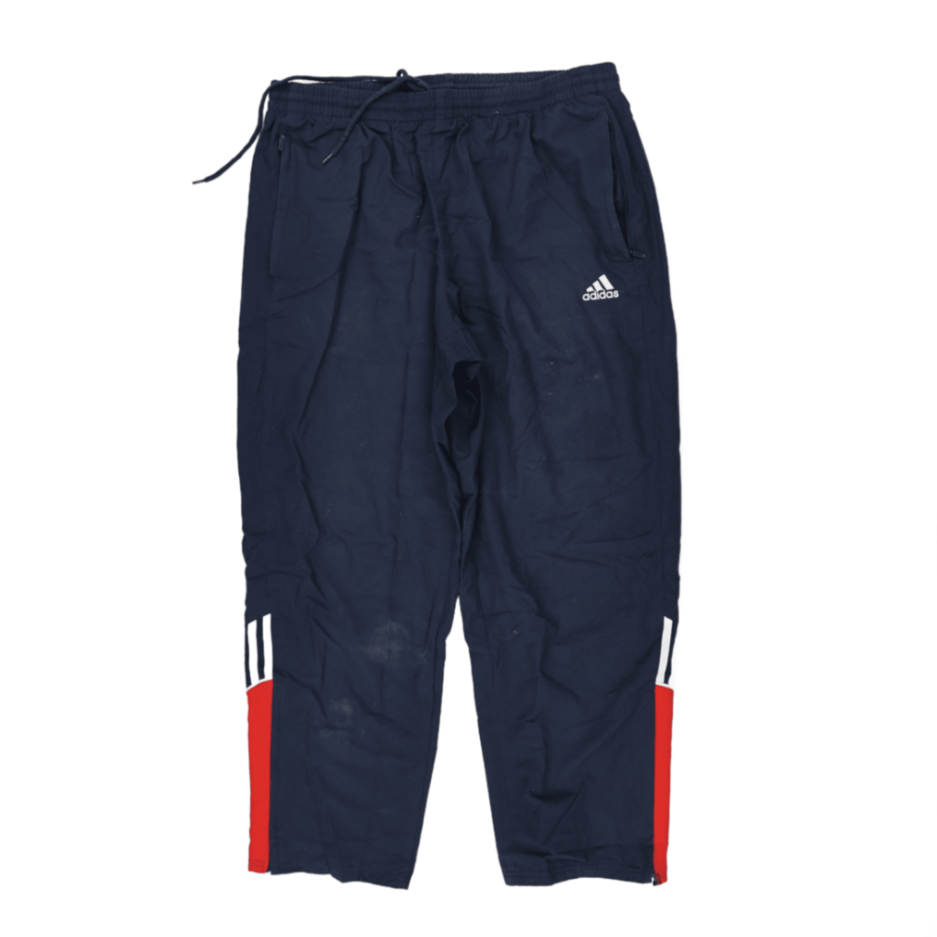 adidas Navy Track Pants Medium 38 Waist 76 Inseam Polyester