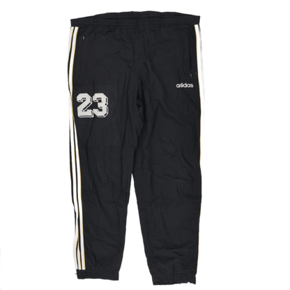 adidas Vintage Black Track Pants Men Size Medium 78 cm Inseam Polyester