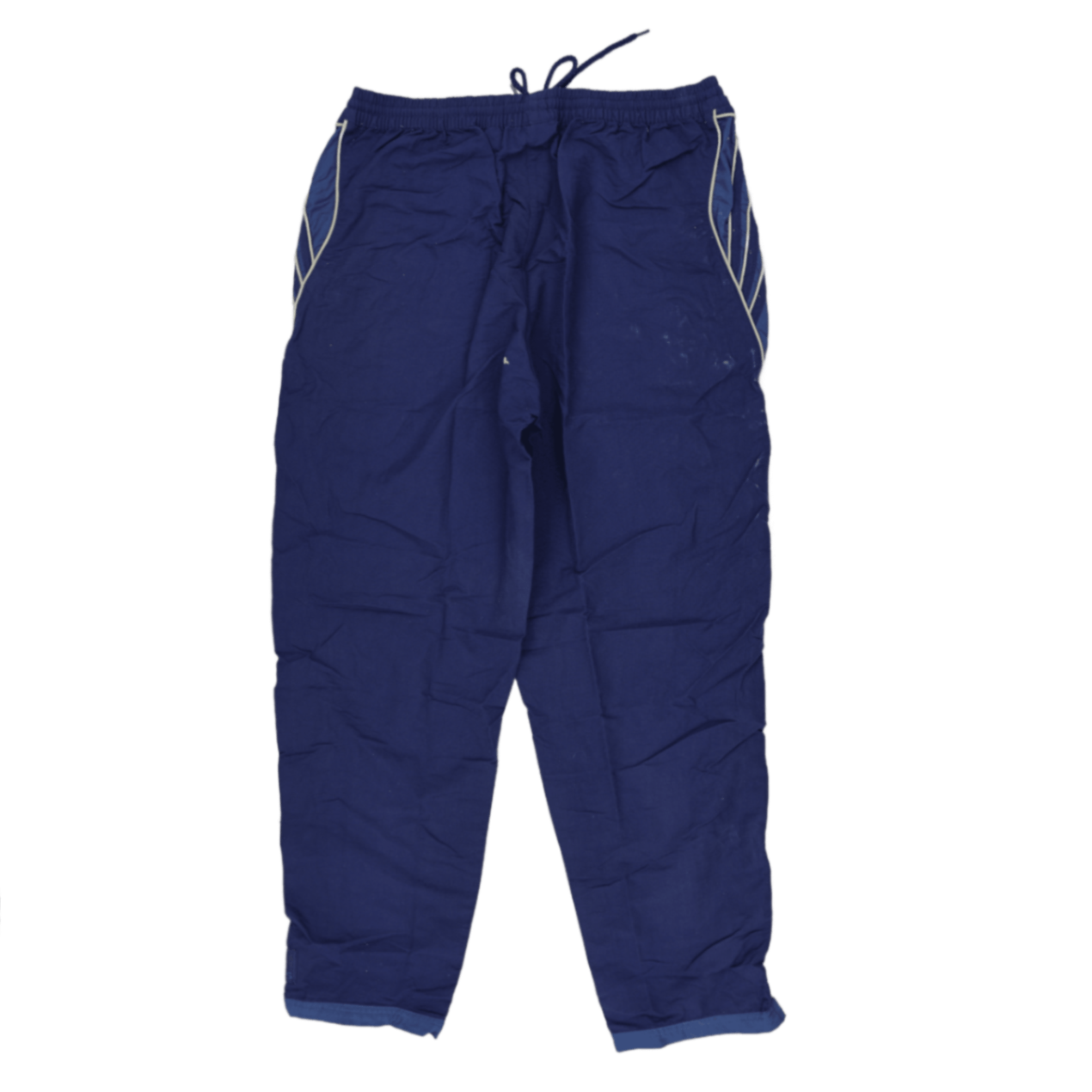 Adidas Vintage Navy Blue Track Trousers Size Large Polyester