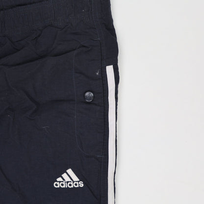 adidas Navy Blue Track Pants Medium 38 Waist 76 Inseam Polyester