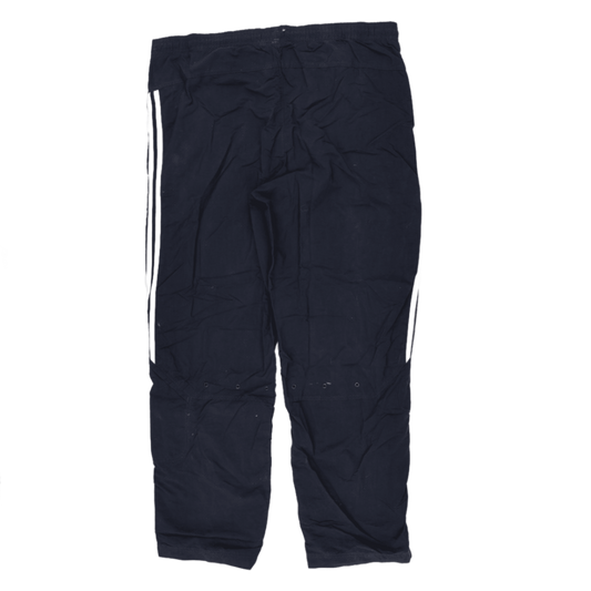 adidas Navy Blue Track Pants Medium 38 Waist 76 Inseam Polyester