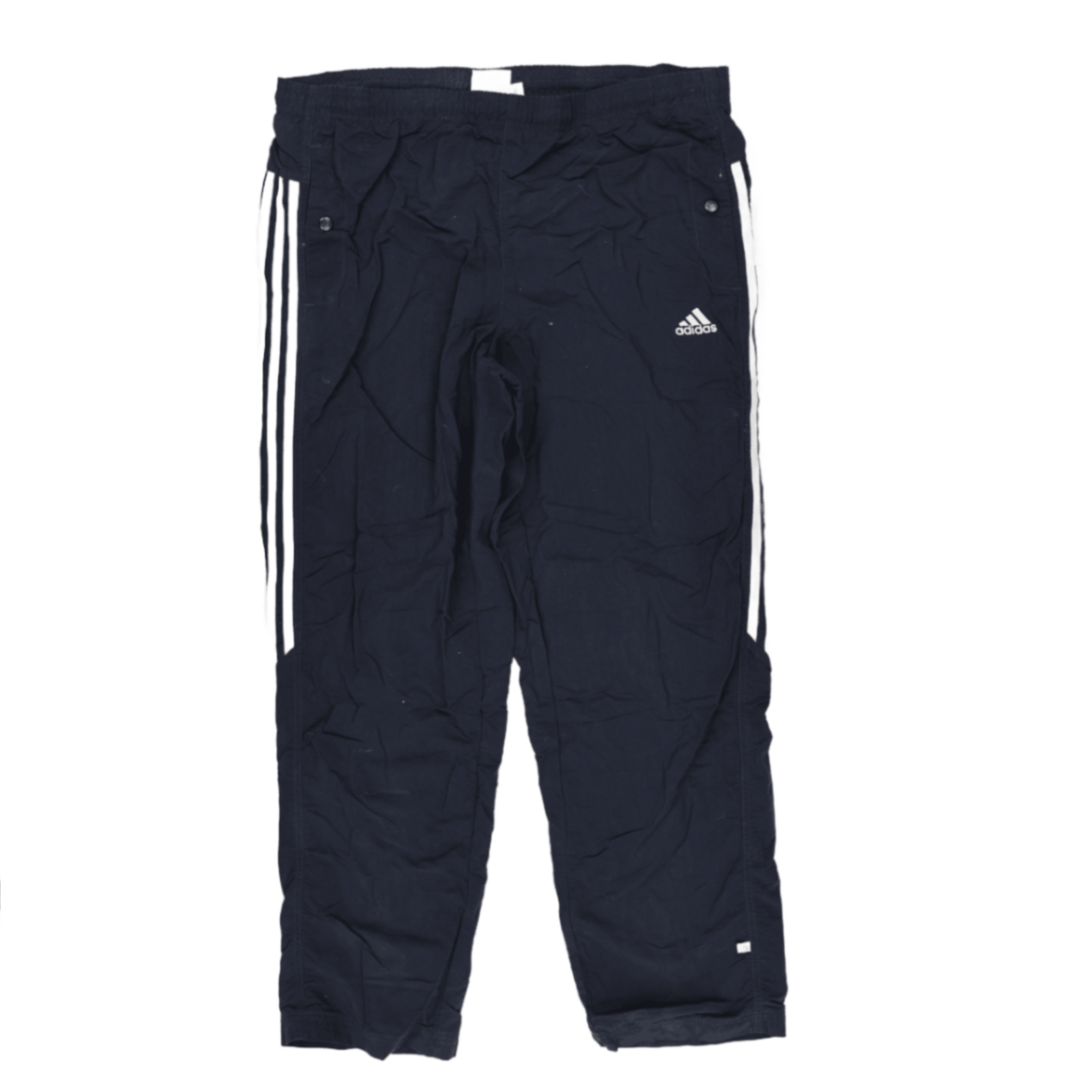 adidas Navy Blue Track Pants Medium 38 Waist 76 Inseam Polyester