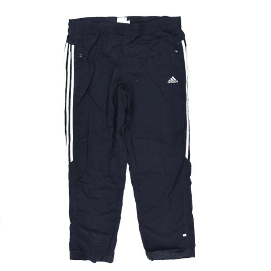 adidas Navy Blue Track Pants Medium 38 Waist 76 Inseam Polyester