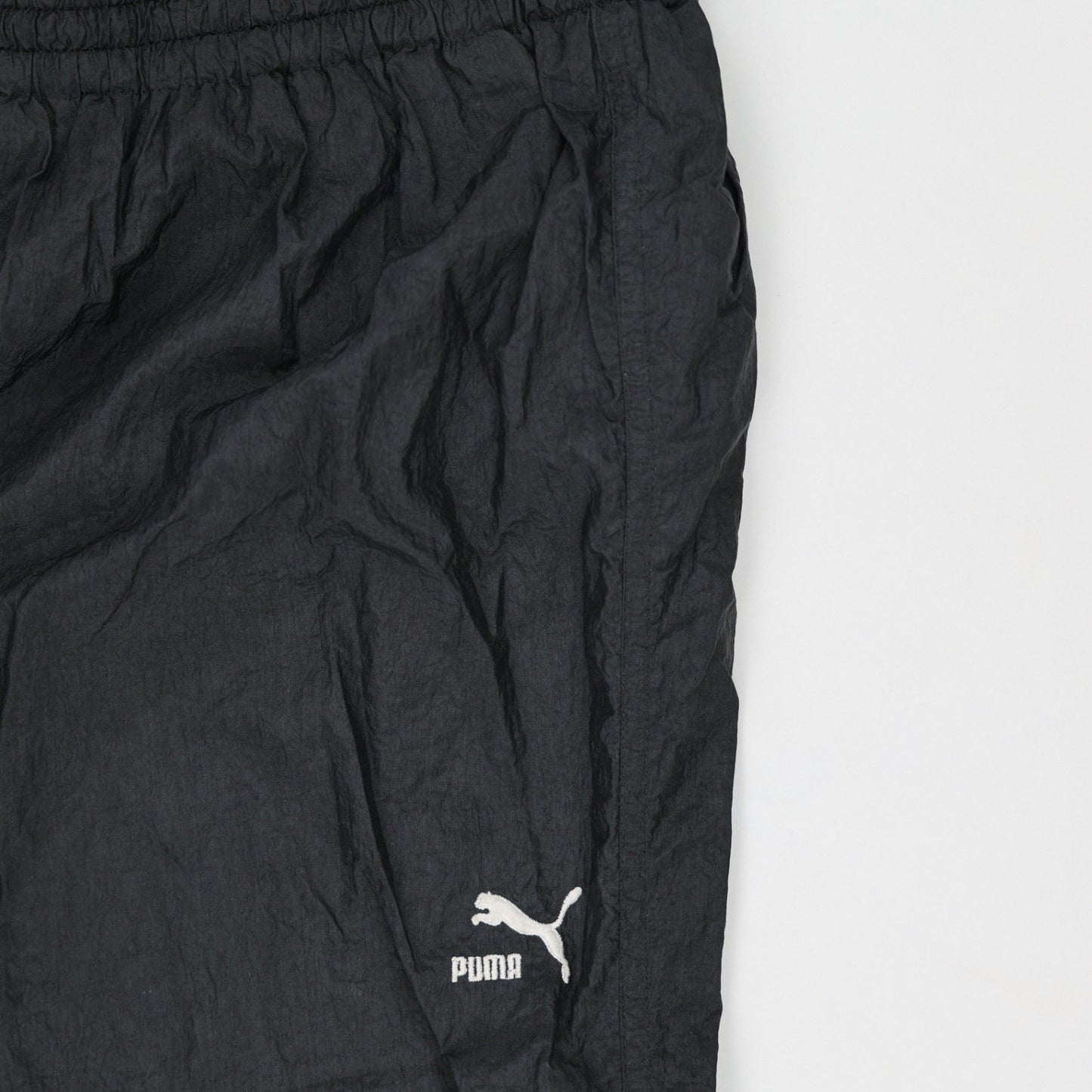 PUMA Mens Black Track Pants Size Medium 100% Polyamide Inseam 76 Waist Size 36
