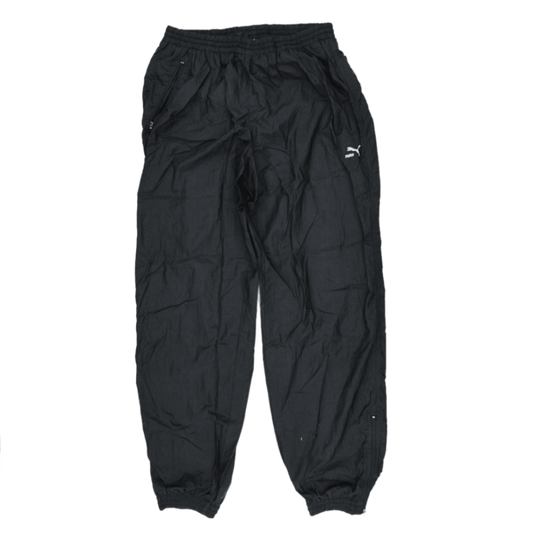 PUMA Mens Black Track Pants Size Medium 100% Polyamide Inseam 76 Waist Size 36