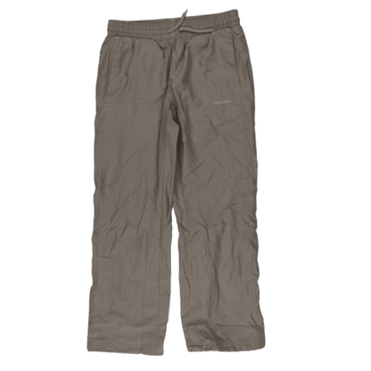 RBK Grey Lightweight Drawstring Sports Trousers for Men Size L Polyester Blend