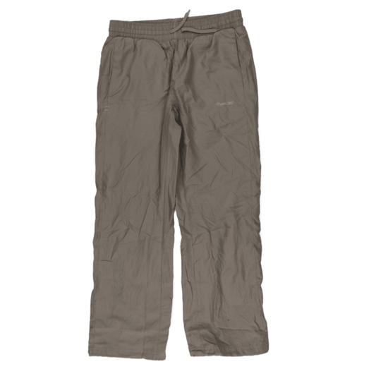 RBK Grey Lightweight Drawstring Sports Trousers for Men Size L Polyester Blend