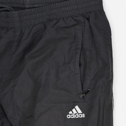 adidas Vintage Black Track Trousers Men Size Large 31 Inseam Polyester
