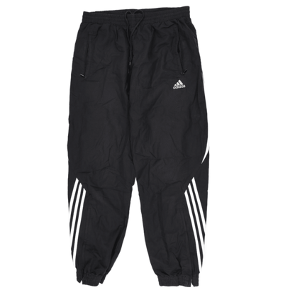 adidas Vintage Black Track Trousers Men Size Large 31 Inseam Polyester