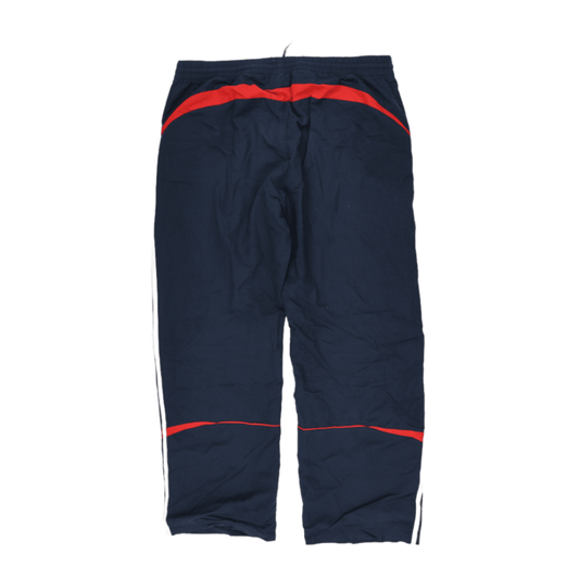 adidas Navy Red Stripe Track Trousers Men's Medium Polyester Vintage