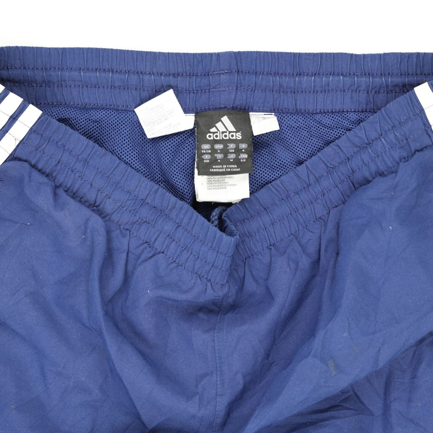 Adidas Classic Navy Blue Track Pants Men's Medium Polyester 78 cm Inseam