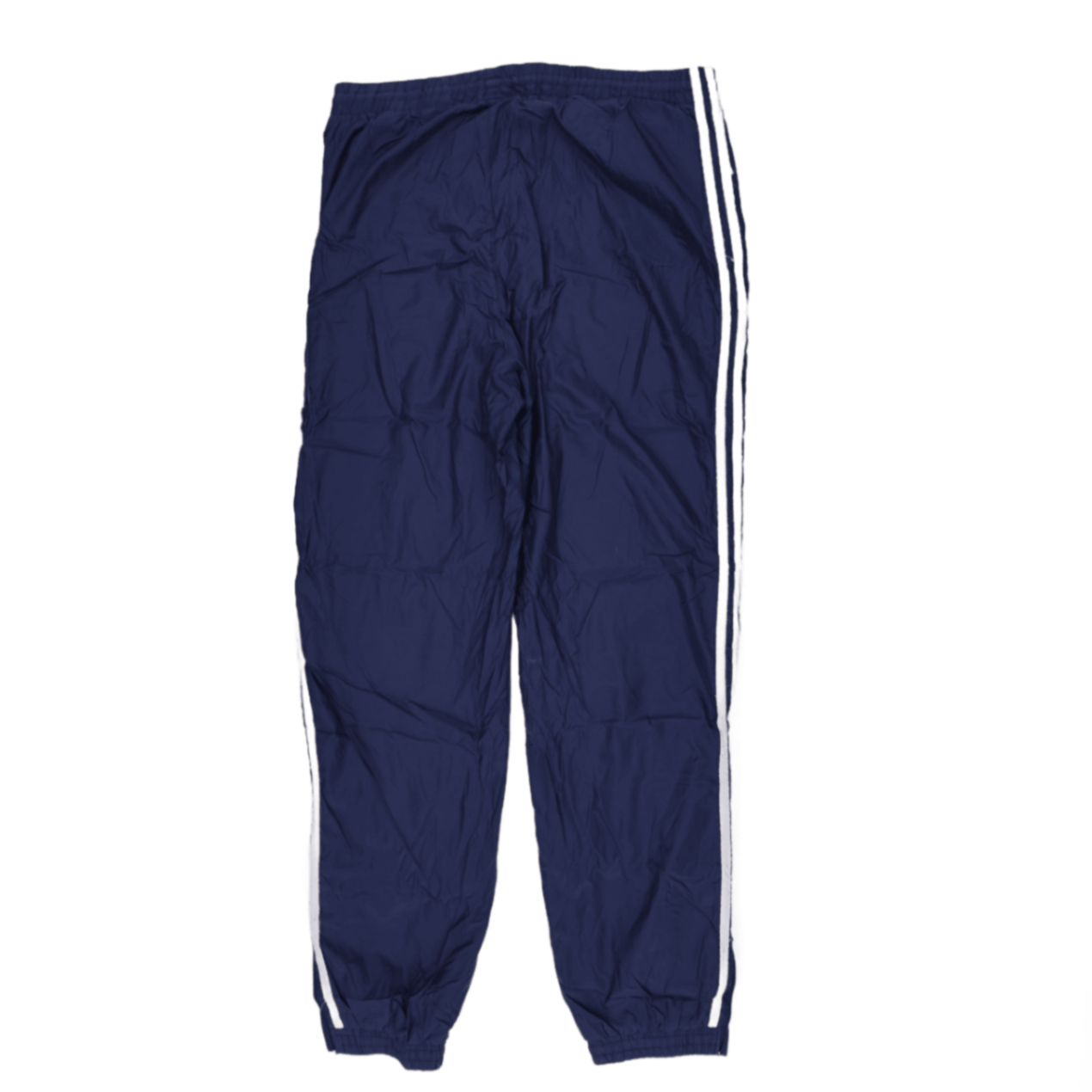 adidas Vintage Navy Blue Track Pants Large 75cm Inseam 40cm Waist Nylon