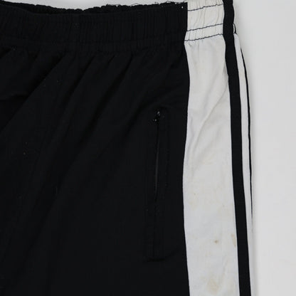 adidas Vintage Black White Track Pants Large 78 cm Inseam Polyester