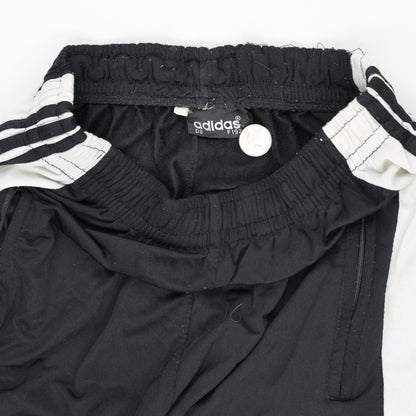 adidas Vintage Black White Track Pants Large 78 cm Inseam Polyester