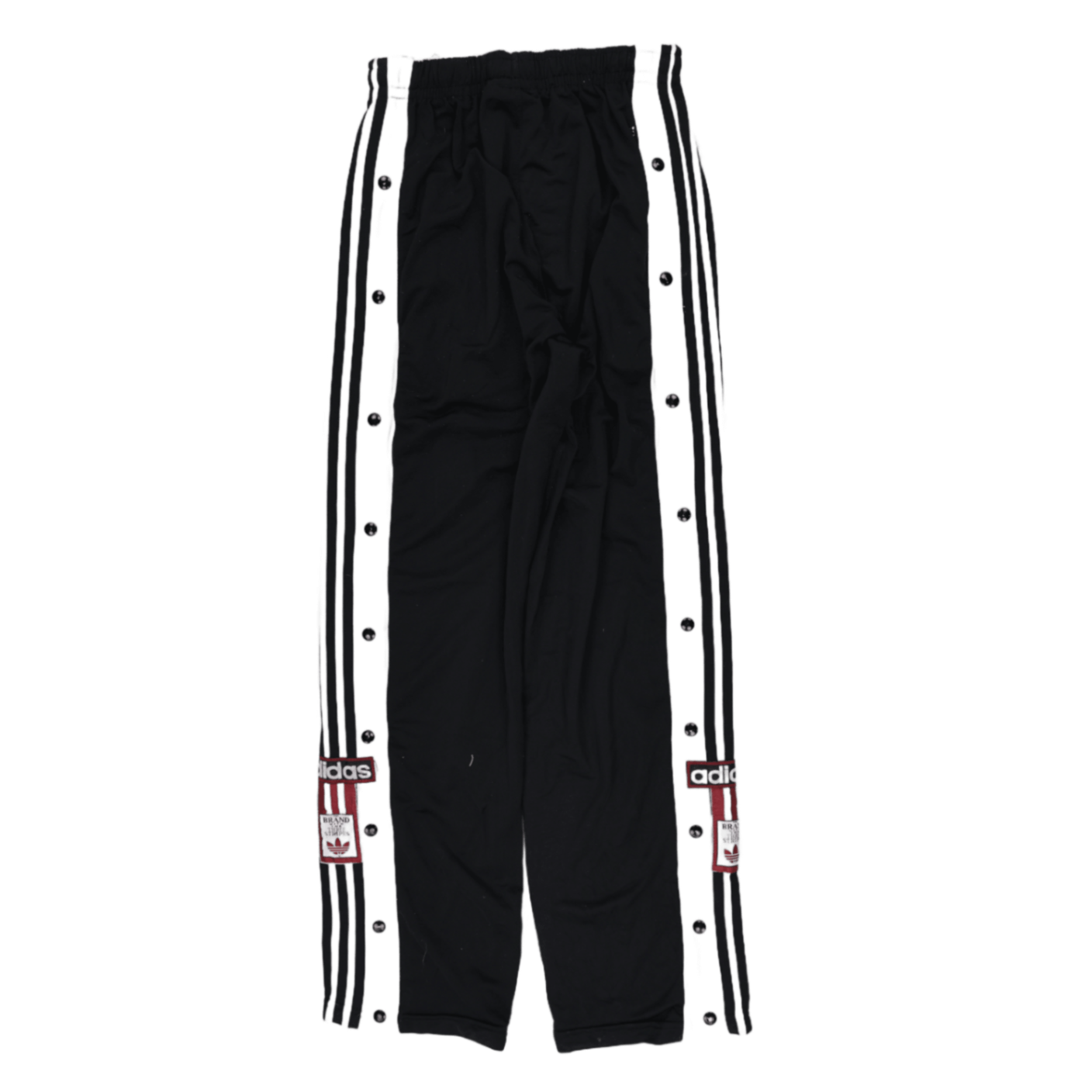 adidas Vintage Black White Track Pants Large 78 cm Inseam Polyester
