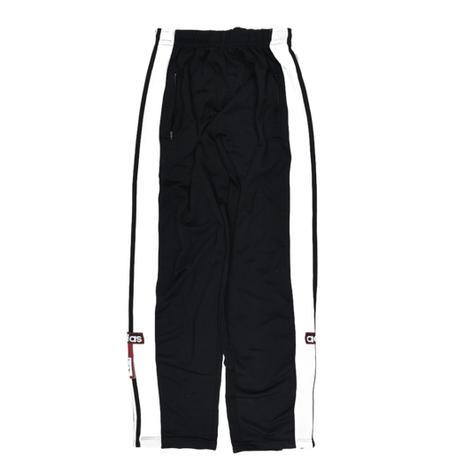 adidas Vintage Black White Track Pants Large 78 cm Inseam Polyester
