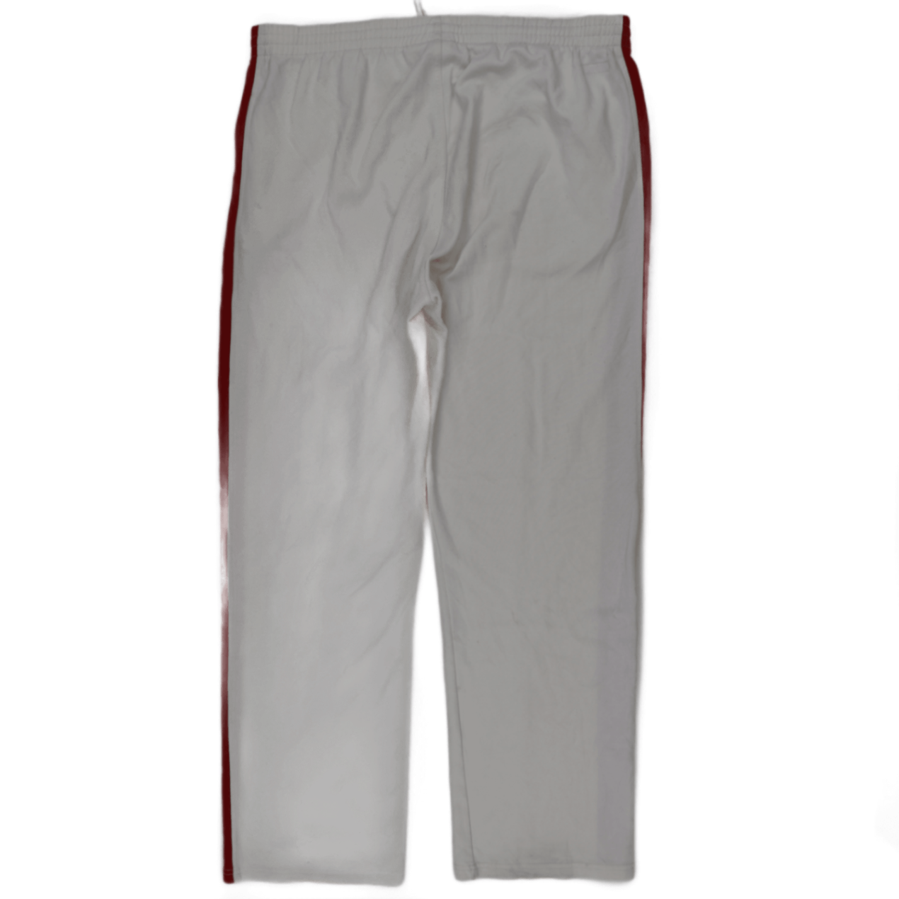 PUMA Men's Vintage White Red Track Pants Size M Polyester Blend 78 Inseam