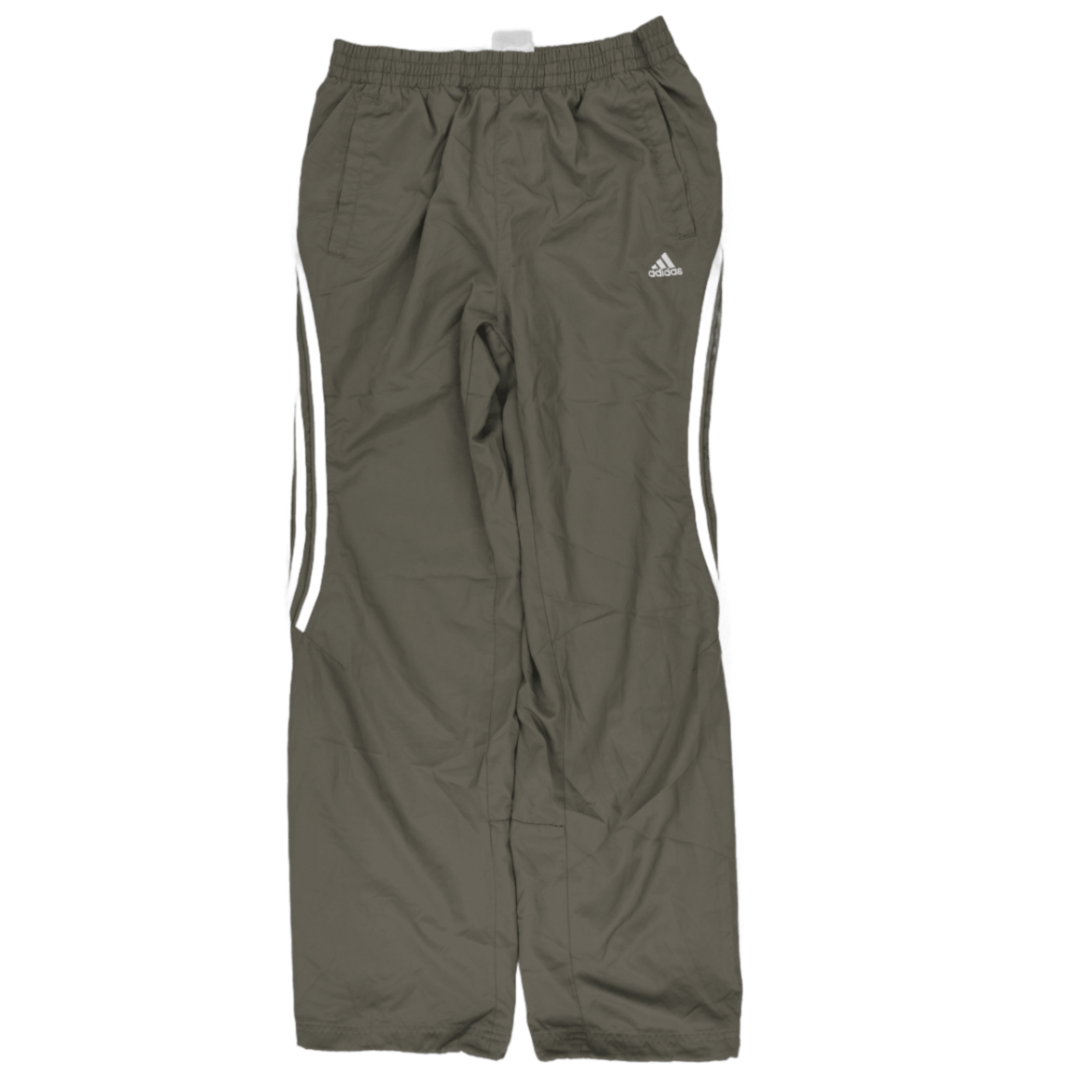 adidas Vintage Khaki Track Pants XL 80 cm Inseam Polyester Mens