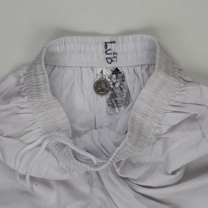 adidas Martial Arts Trousers White Size 4 Elasticated Waist 28-34 cm Cotton Mens