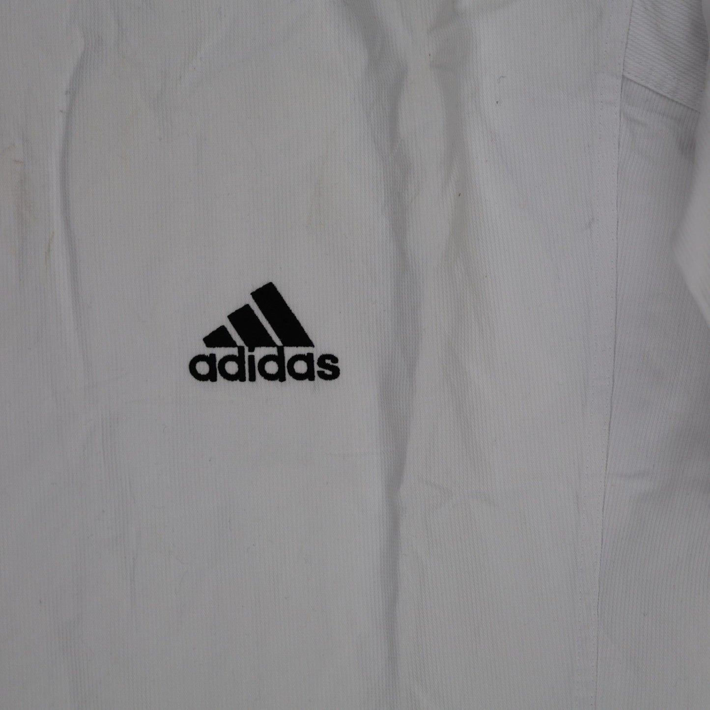 adidas Martial Arts Trousers White Size 4 Elasticated Waist 28-34 cm Cotton Mens