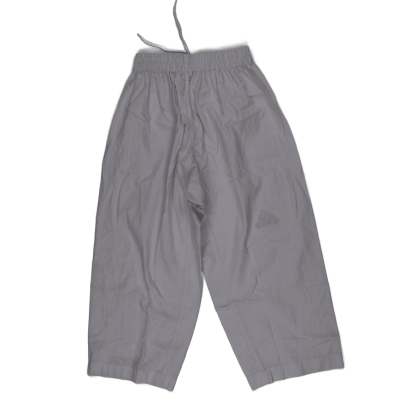 adidas Martial Arts Trousers White Size 4 Elasticated Waist 28-34 cm Cotton Mens