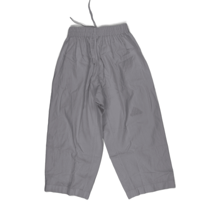 adidas Martial Arts Trousers White Size 4 Elasticated Waist 28-34 cm Cotton Mens
