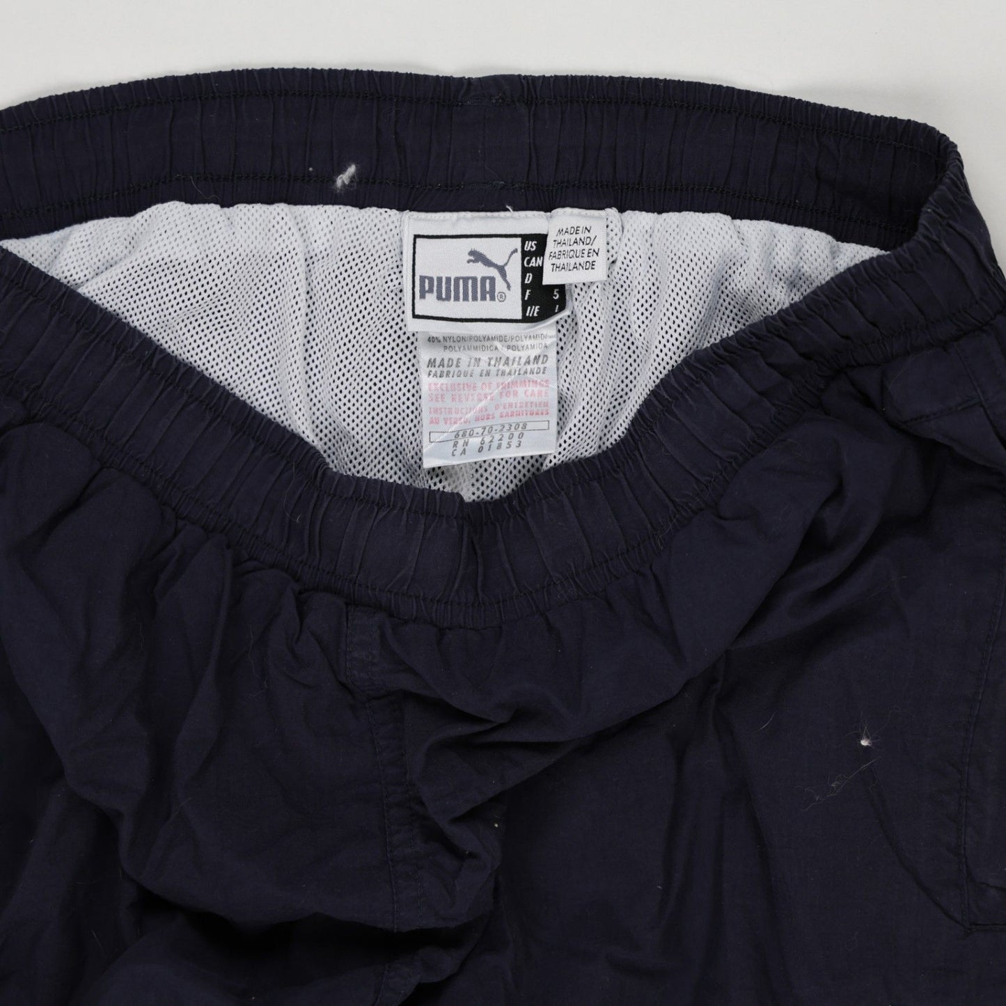 PUMA Navy Blue Track Pants Men's Large 78 cm Inseam Nylon