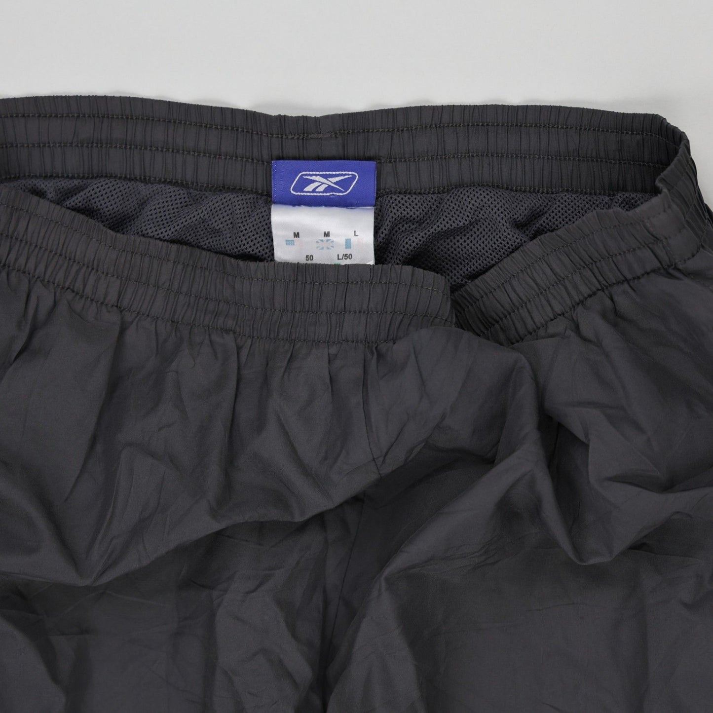 Reebok Black Track Pants for Men Size L 50 Polyester Lightweight