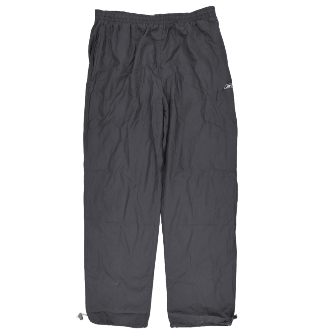 Reebok Black Track Pants for Men Size L 50 Polyester Lightweight