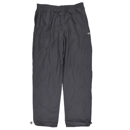 Reebok Black Track Pants for Men Size L 50 Polyester Lightweight