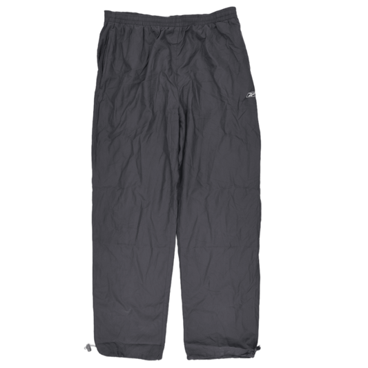 Reebok Black Track Pants for Men Size L 50 Polyester Lightweight