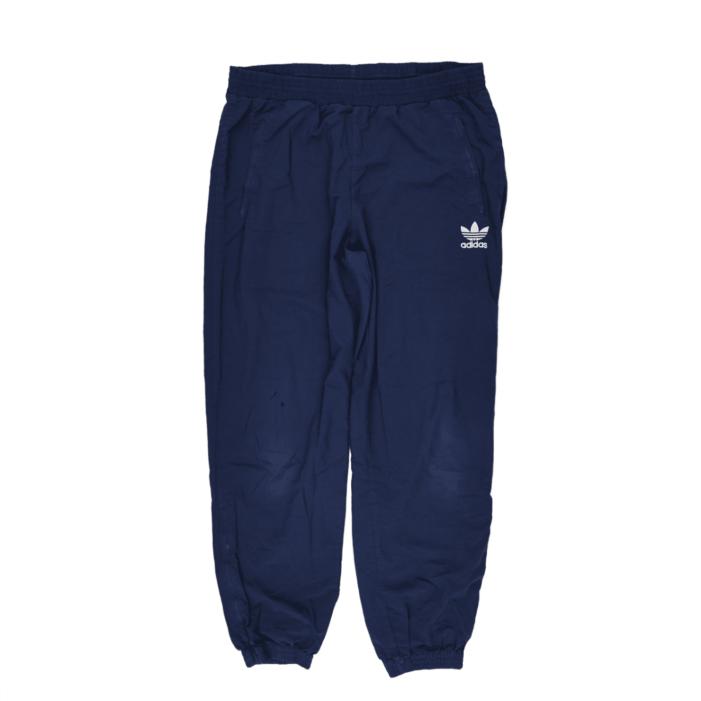 adidas Originals Navy Blue Vintage Joggers Large Polyester Blend