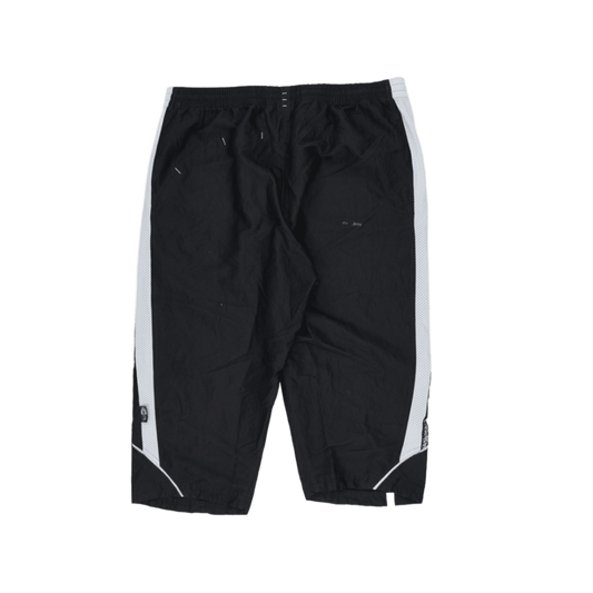 Adidas Black Vintage Track Pants Medium Polyester Y2K Style