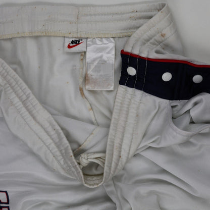 Nike USA Vintage White Track Pants Medium 38 Waist 76 Inseam Polyester