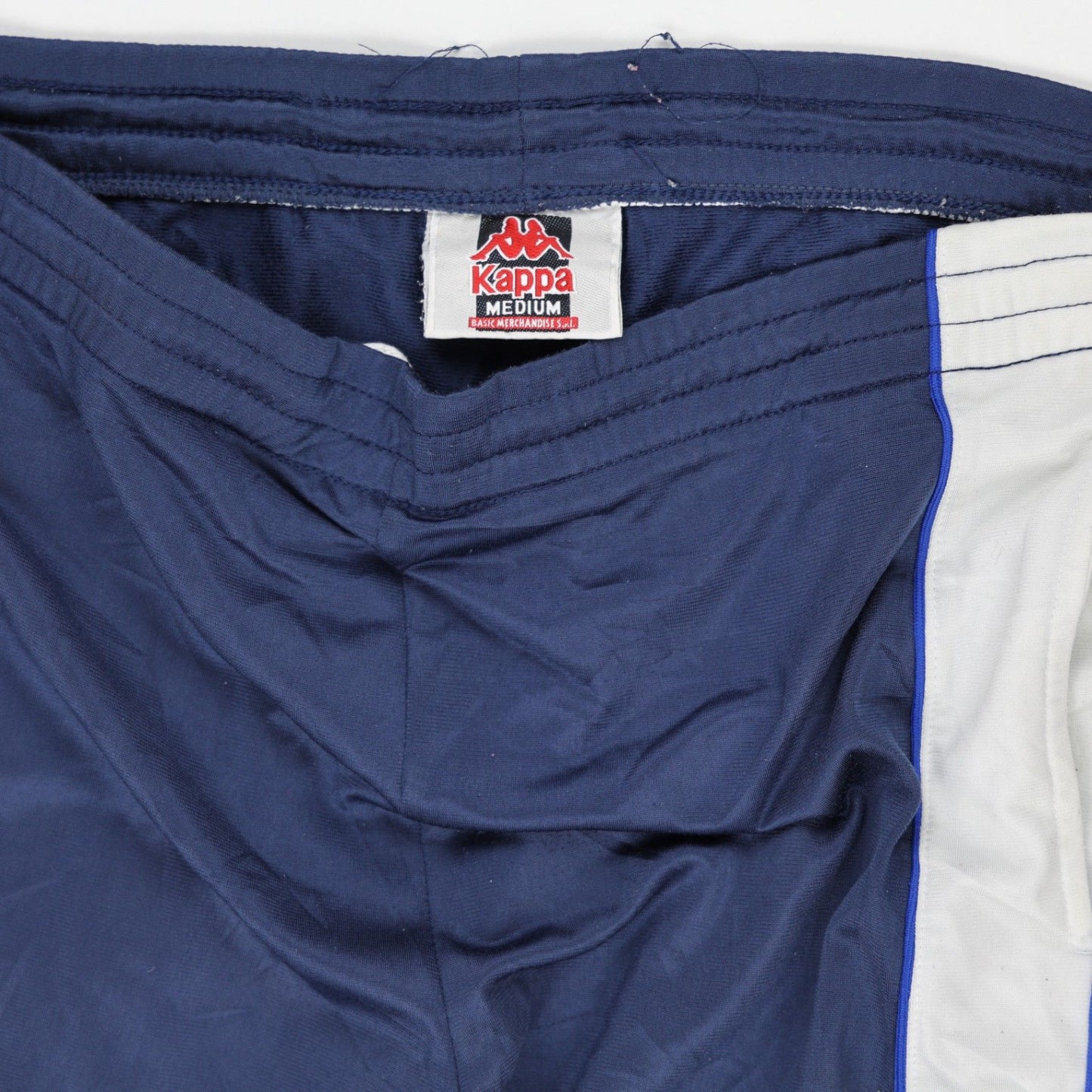 Kappa Vintage Navy Track Pants Men Size M 76cm Inseam Polyester
