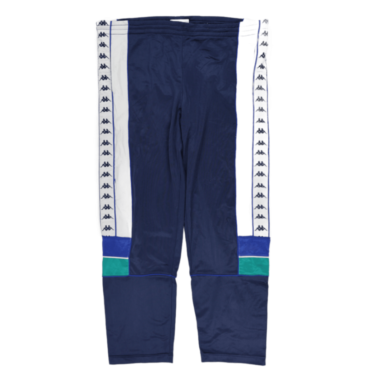 Kappa Vintage Navy Track Pants Men Size M 76cm Inseam Polyester