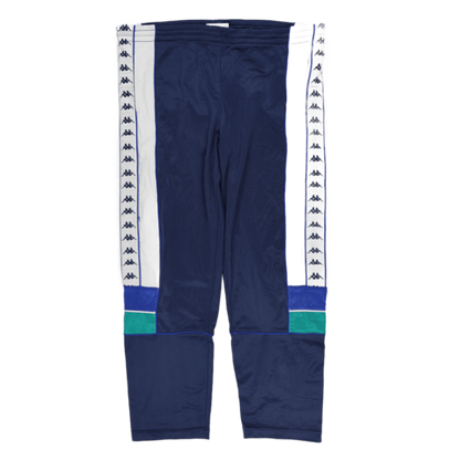 Kappa Vintage Navy Track Pants Men Size M 76cm Inseam Polyester