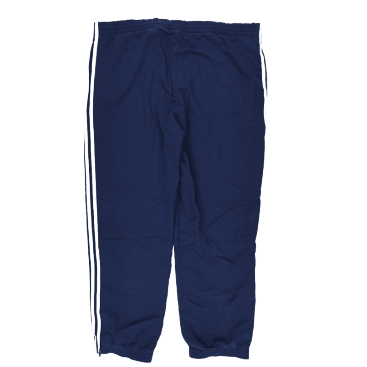 adidas Navy Track Pants Large 78 cm Inseam 42 cm Waist Polyester