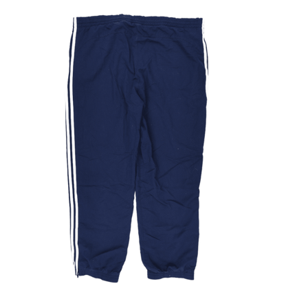 adidas Navy Track Pants Large 78 cm Inseam 42 cm Waist Polyester