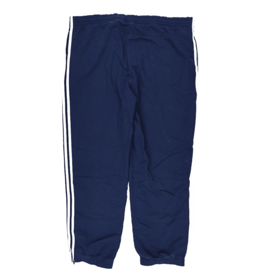 adidas Navy Track Pants Large 78 cm Inseam 42 cm Waist Polyester